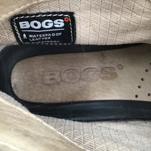 Women's 8.5 Bogs Carrie Chukka Boots Ankle Booties Waterproof Brown Leather - Picture 14 of 14